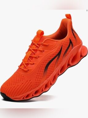 Men's Bright Orange Athletic Swim/Water Shoes